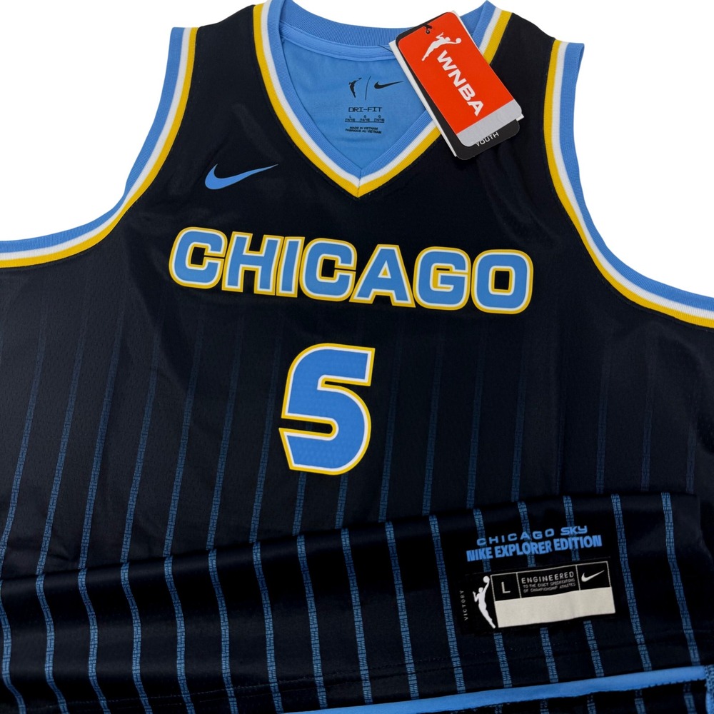 Nike Chicago Sky Angel Reese #5 Explorer Edition WNBA Jersey Youth Large NEW
